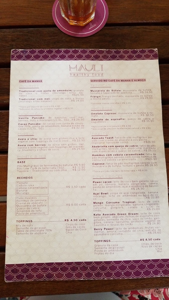 Mauli Bowls Menu - Image 2